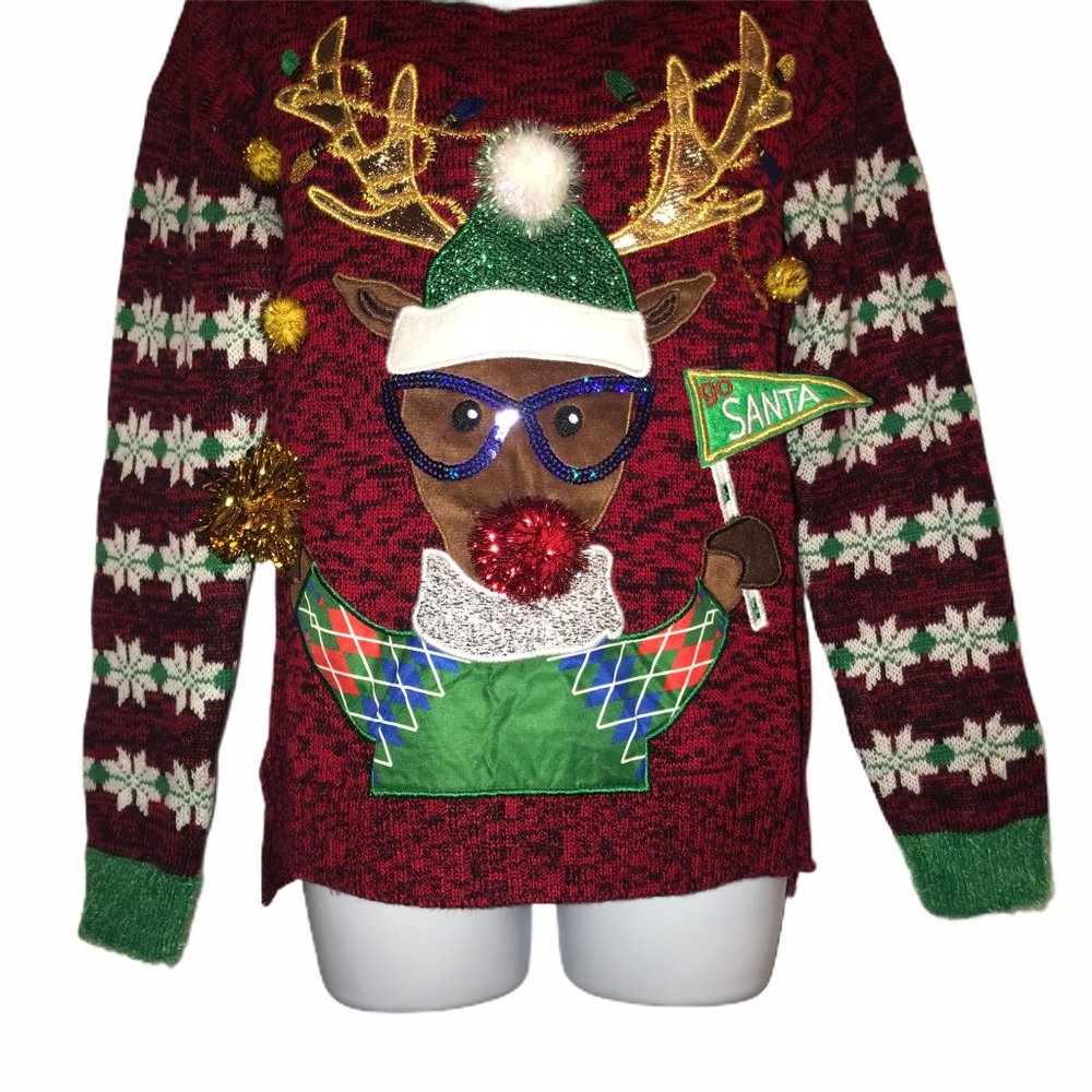 NWT United States Sweaters Reindeer Christmas M - Picture 5 of 6